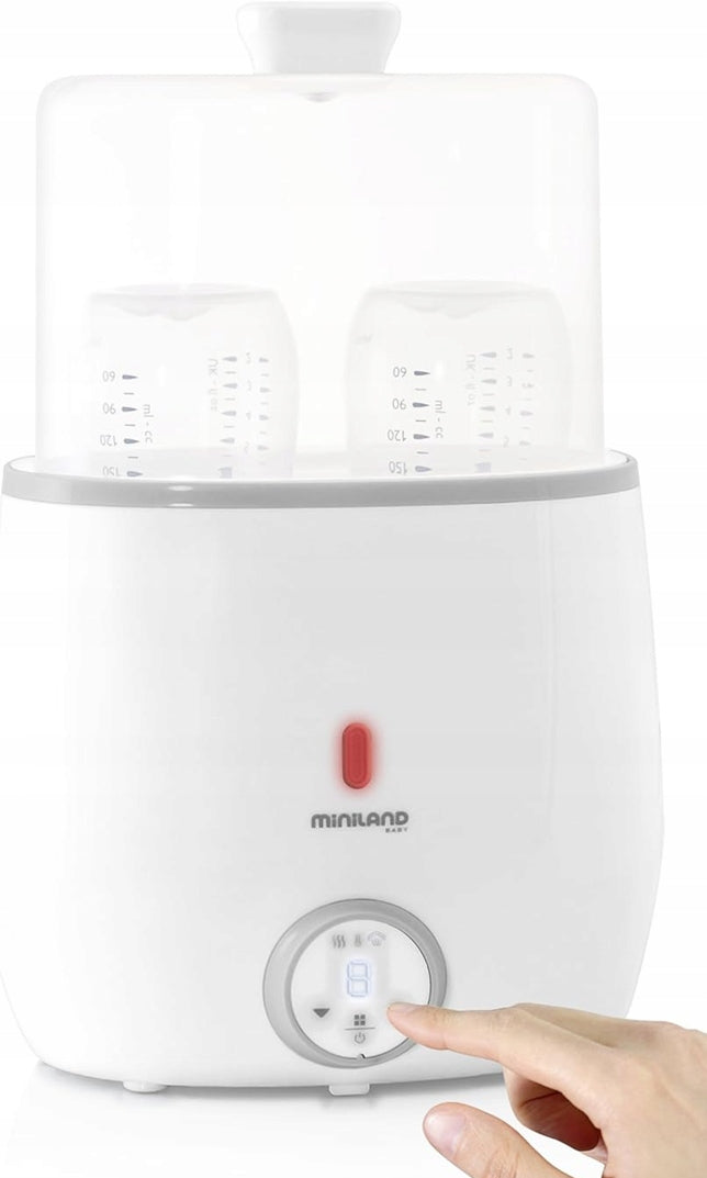 MINILAND Warmy Twin dubbele flessenwarmer en sterilisator