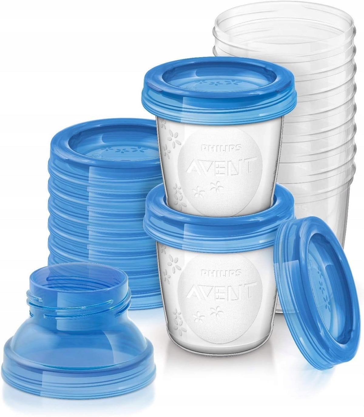 PHILIPS AVENT voedselcontainers x10 +adapters
