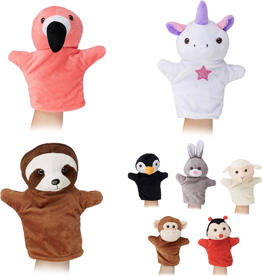 RELAXDAYS burattini di peluche per giochi di ruolo 8 personaggi