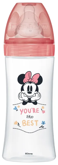 DODIE butelka 330 ml smoczek 3 szybki przepływ 6 m+ DISNEY MINNIE