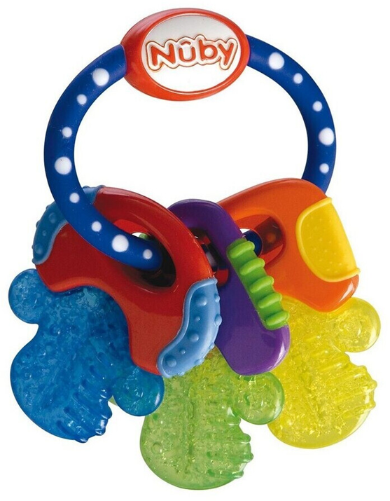 NUBY IcyBite massaggiagengive refrigerante in silicone 9 x 14 cm CHIAVI