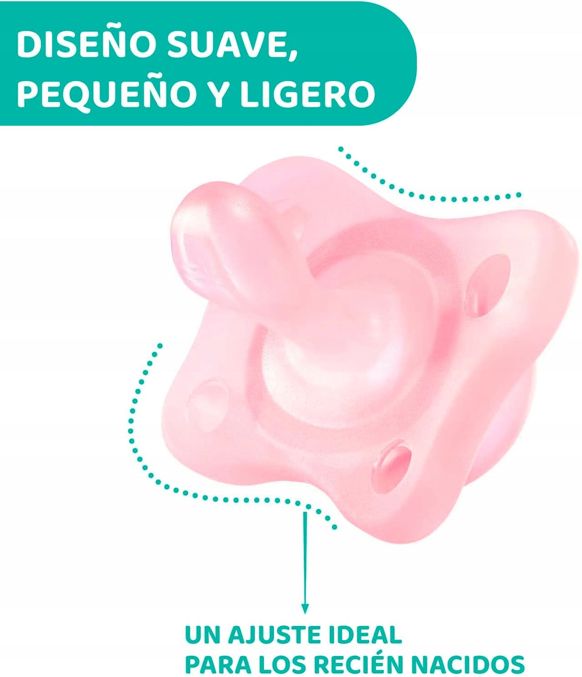 CHICCO PhysioForma suzetă x2 0-2m MINI SOFT