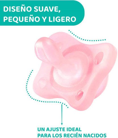 CHICCO PhysioForma suzetă x2 0-2m MINI SOFT