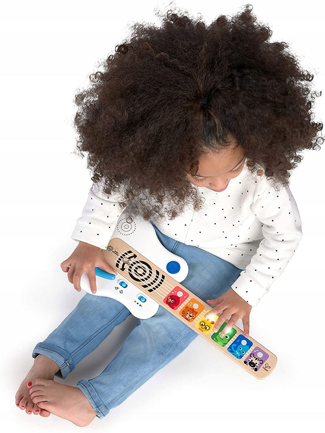 BABY EINSTEIN Hape Magic Touch dotykowa gitara elektryczna 41,6 cm – dominujący biały wymiary 41,6 x 17,5 x 3,3 cm –…