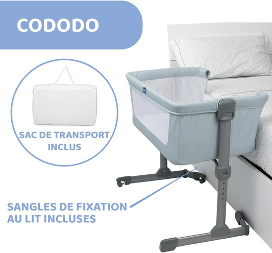 CHICCO NEXT2ME ESSENTIAL ρυθμιζόμενο κρεβάτι μωρού
