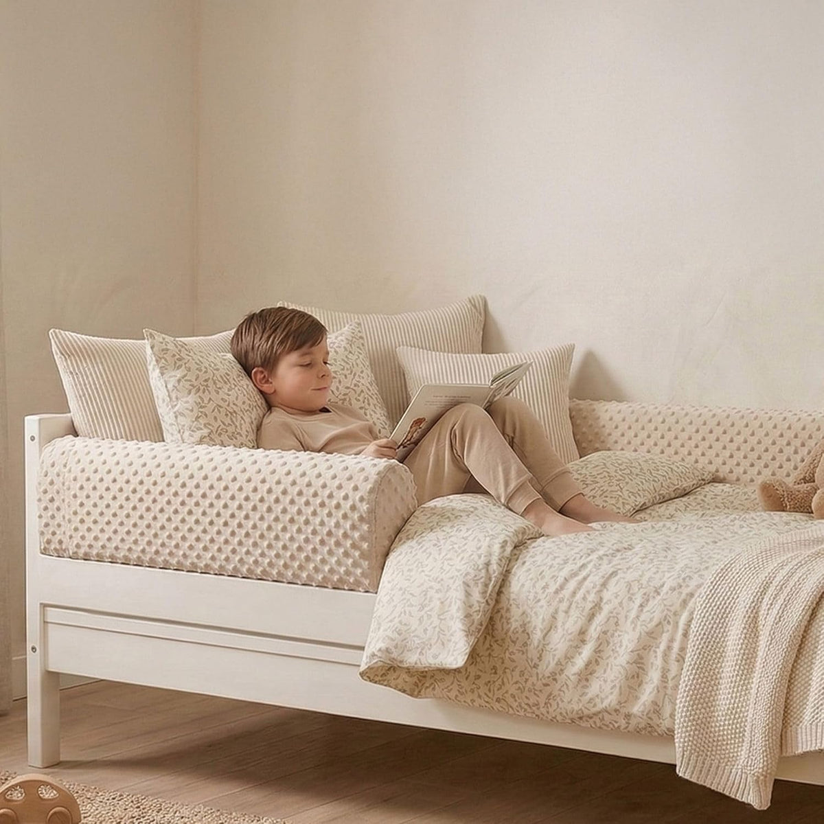 PROTEZIONE bordo letto 90x20 cm MINKY