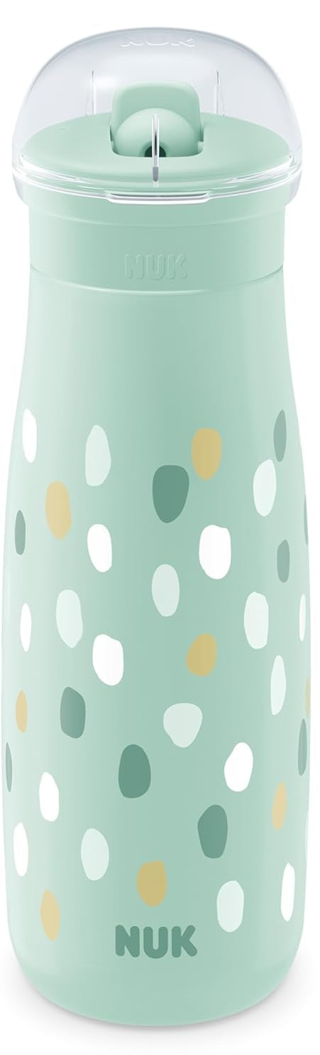 NUK Mini-Me Flip бутилка със сламка и сгъваем накрайник 450 ml 12 m+