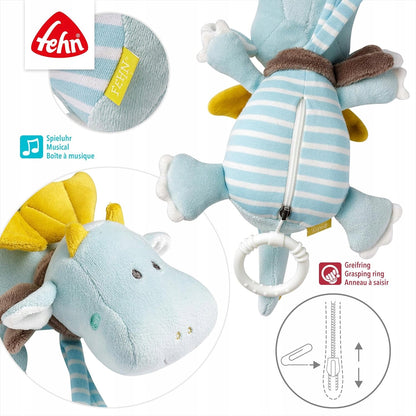 FEHN Piccolo Castello pendente drago 17cm con carillon