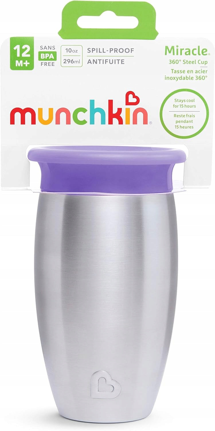 MUNCHKIN Miracle tasse 360 6m+ 296ml acier inoxydable