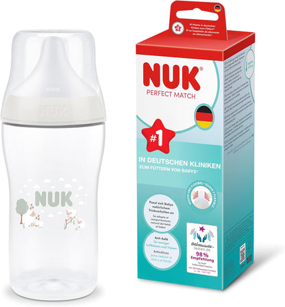 NUK Perfect Match flaska 260 ml 3 m+ dinapp M