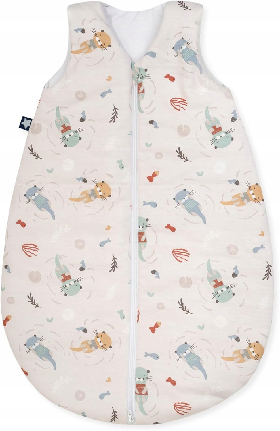 JULIUS ZOLLNER śpiworek letni 0,5TOG r.56 JERSEY dla niemowląt, lekki śpiworek z motywem zwierzątek