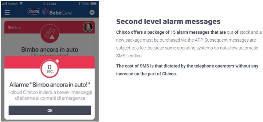 CHICCO BEBECARE Easy-Tech sensore sistema per seggiolino auto