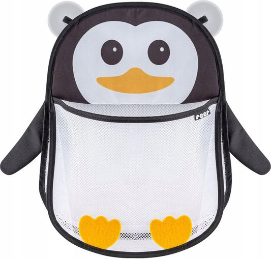 REER MyHappyPingu siatka organizer do kąpieli na przyssawki PINGWIN – czarno-biały szerokość 26,5 cm, długość 35,5 cm…