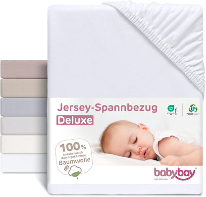 BABYBAY napínacia plachta z džerseja DELUXE 89x50 cm