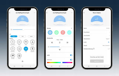 REER intelligent natlampe med lyde + Smart Life-app