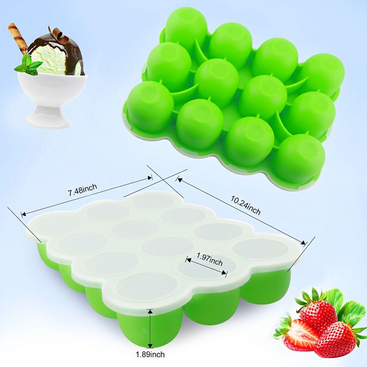 Fresh Foods φόρμα σιλικόνης κατάψυξης τροφίμων 12 x 75 ml