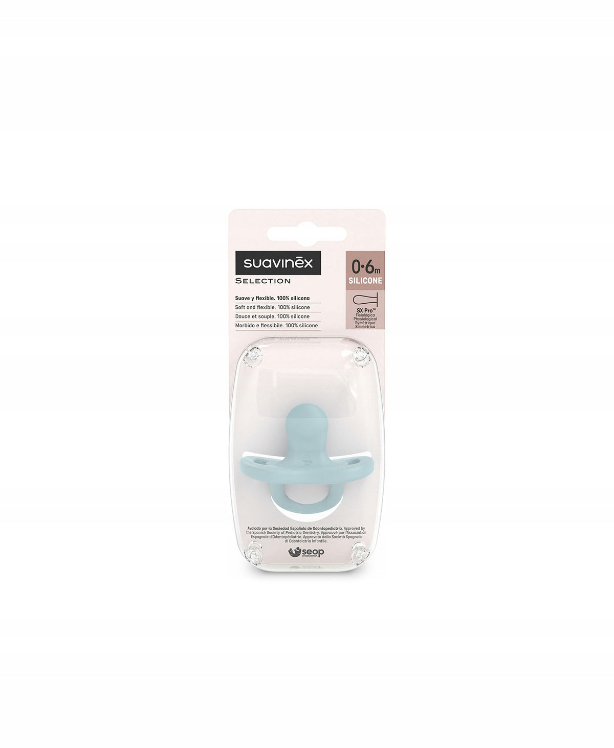SUAVINEX SELECTION SX PRO silikonnappar 0-6m