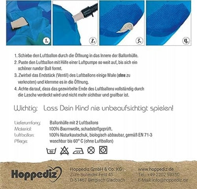 HOPPEDIZ Kinder-Ballonhülle