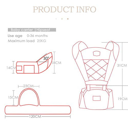 FLOK nosidełko ergonomiczne z pasem biodrowym 6w1