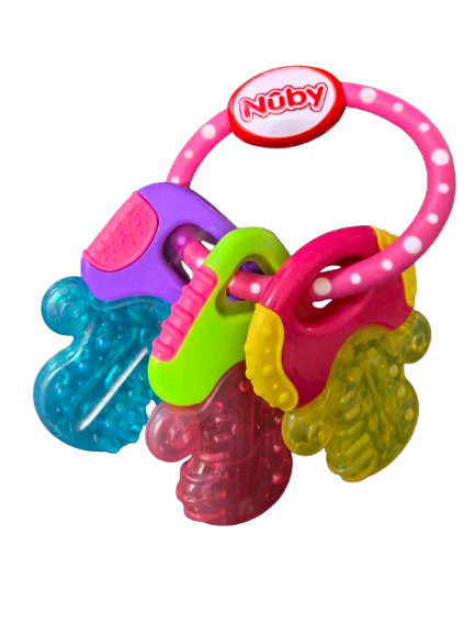 NUBY IcyBite massaggiagengive refrigerante in silicone 9 x 14 cm CHIAVI