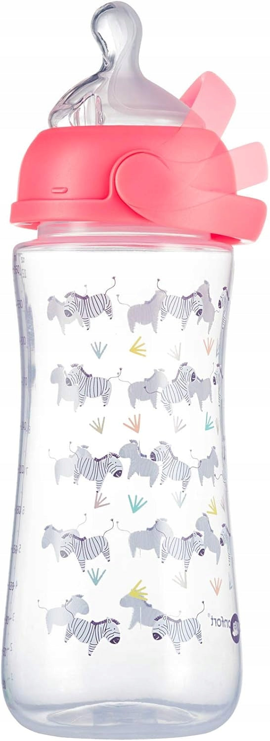 BEBE CONFORT Emotion Physio fľaša 6 m+ 360 ml ZEBRA