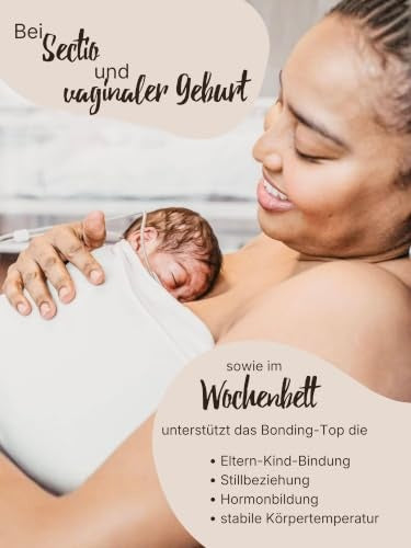 Hoppediz Baby Bonding Top – grafika z matką i dzieckiem