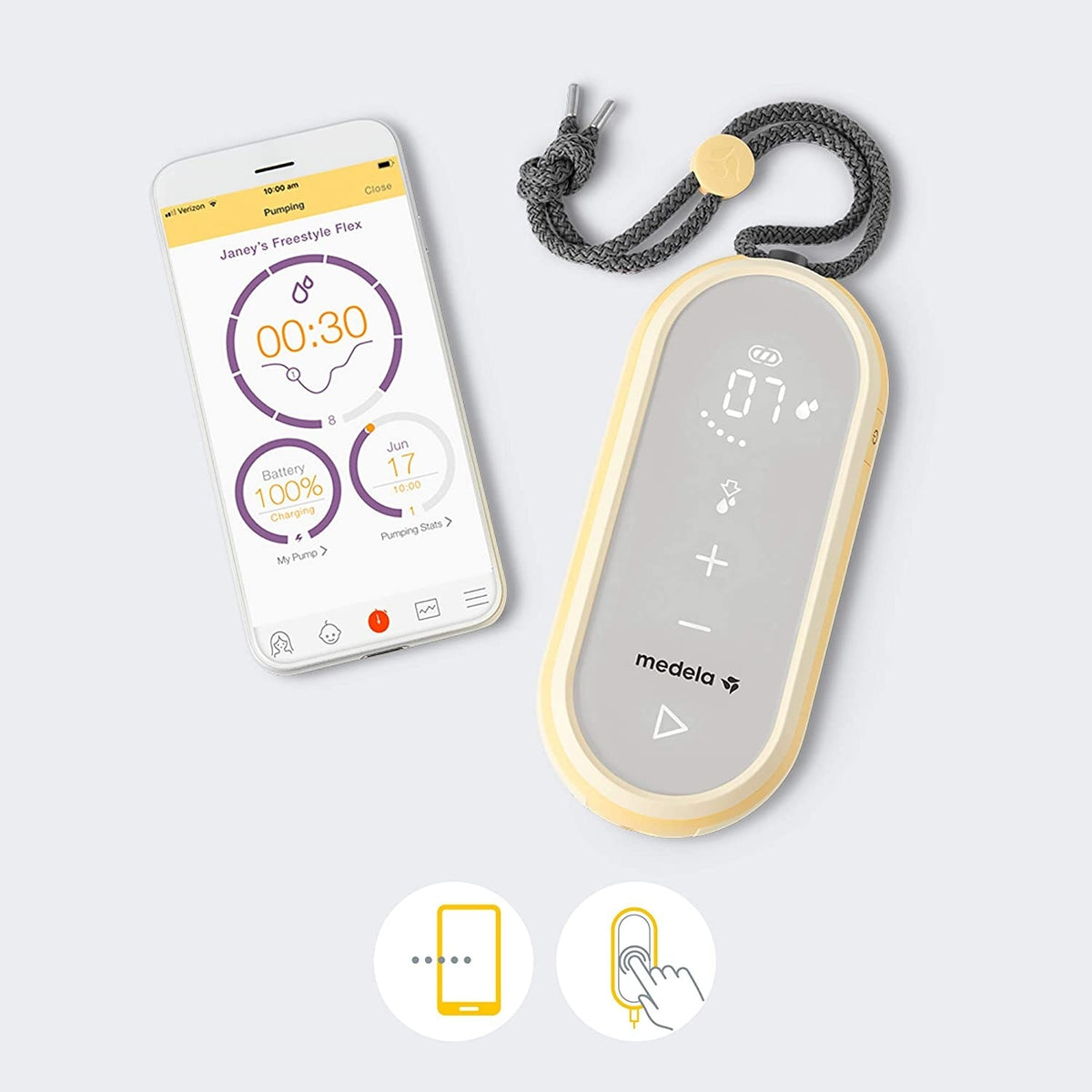 MEDELA Freestyle Flex podwójny LAKTATOR 2-fazowy, elektryczny z aplikacją i ładowaniem USB