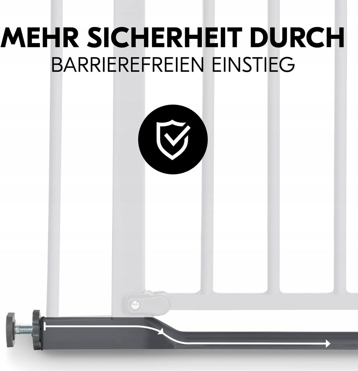 HAUCK Clear Step Treppenschutzgitter, schraubenlos, 96-101