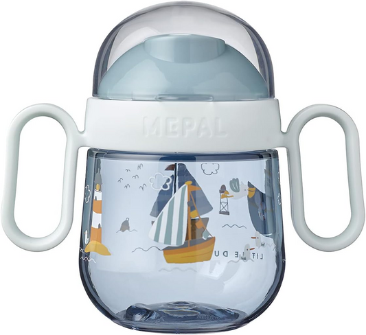 MEPAL Sippy Cup tazza antigoccia beccuccio doppio lato 200 ml 6 m+