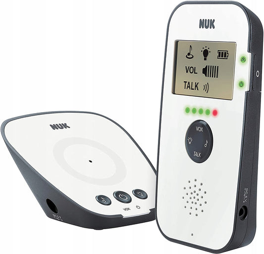 NUK Eco Control 530D elektroniczna niania FHSS, biało-czarny zestaw z nadajnikiem i odbiornikiem