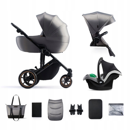 KINDERKRAFT PRIME2 PRO 3w1 wózek wielofunkcyjny do 22kg + fotelik MINK PRO
