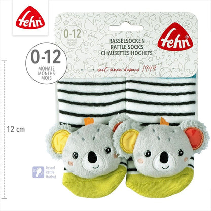 Fehn Koala Socken mit Rassel
