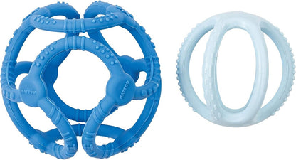 NATTOU mordedores in silicone 2 pezzi 7 cm e 10 cm
