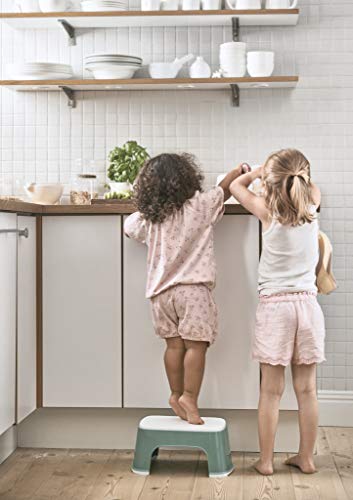 BabyBjörn Step Stool antislip opstapje voor kinderen groen-wit
