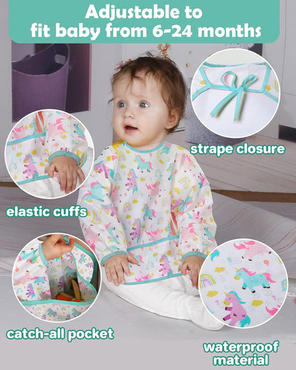 LICTIN hagesmække med lomme 6-24 m x3