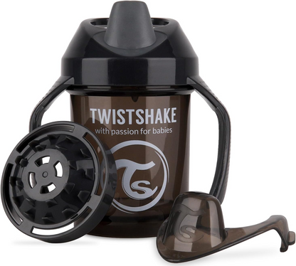 TWISTSHAKE Mini Cup Auslaufsicherer Becher mit Trinkschnabel und Mixer 230 ml 4 m+