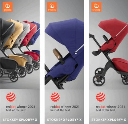 STOKKE Xplory X premium stroller UPF50+ up to 22kg accessories