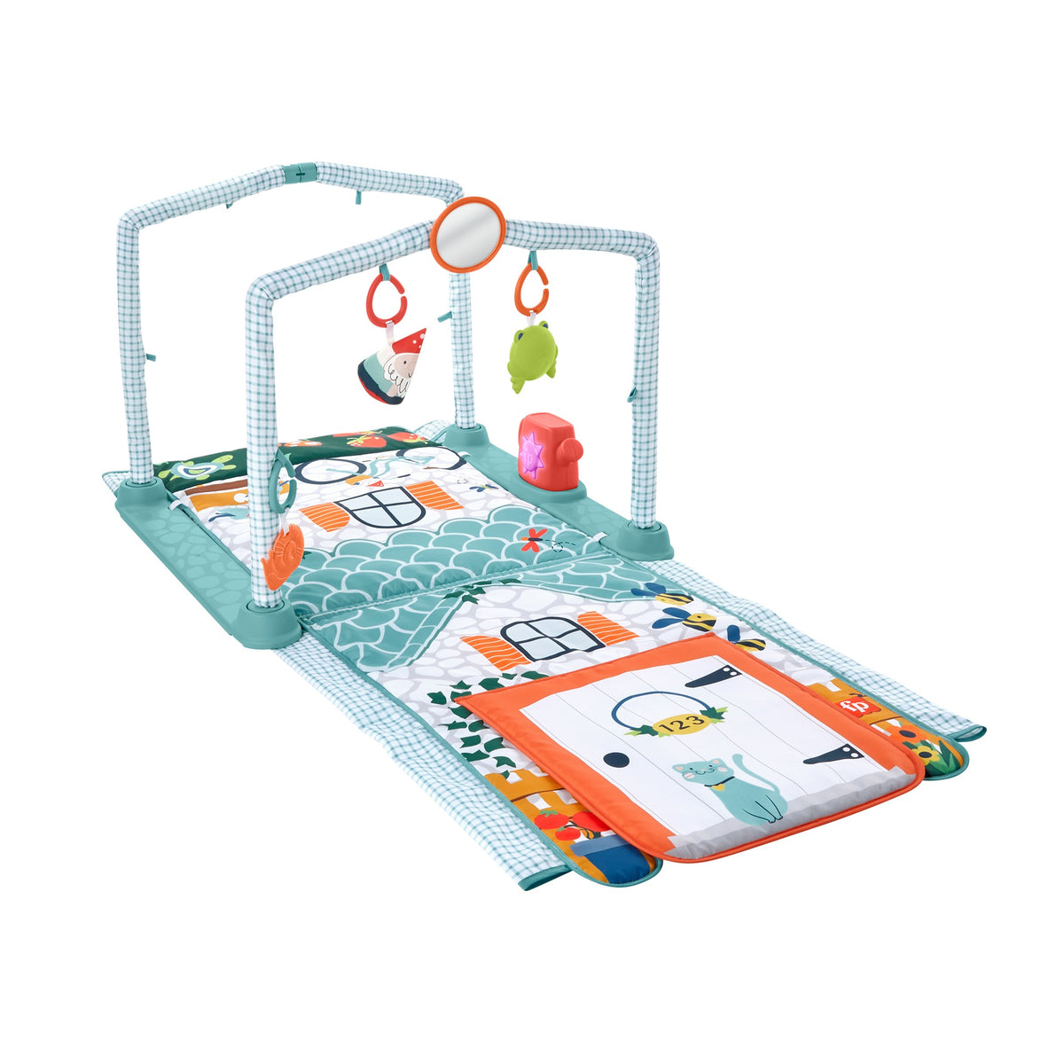 FISHER-PRICE 3-i-1-aktivitetsmåtte til leg, læring og udforskning