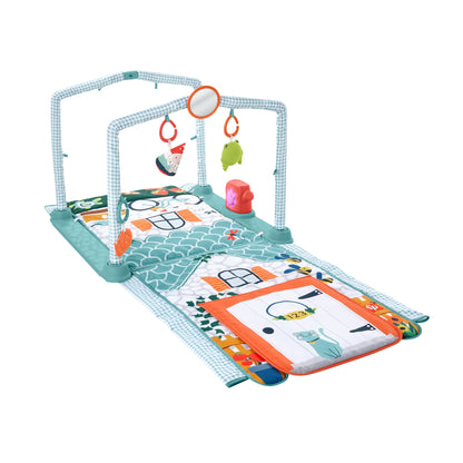 FISHER-PRICE 3-i-1-aktivitetsmåtte til leg, læring og udforskning