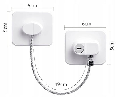 CHILD SAFETY LOCK barnsäkert lås för skåp och lådor 1 styck