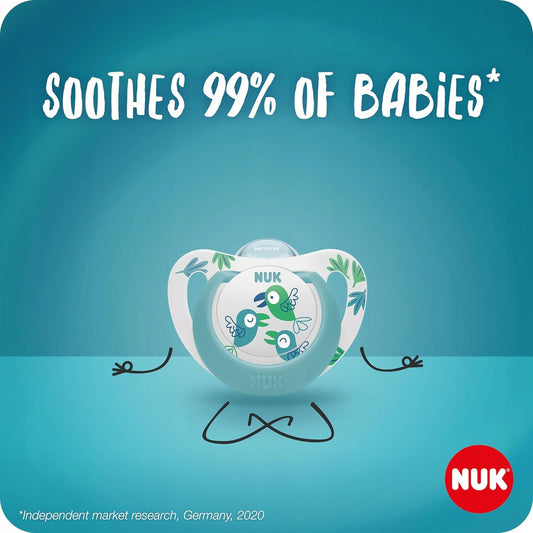 NUK SIGNATURE Day&Night πιπίλα x4 0-6 μηνών