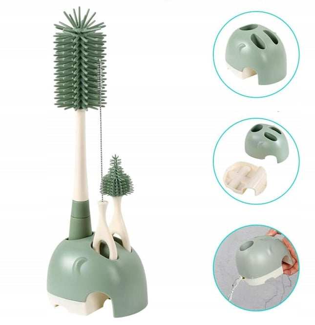 VICLOON 3в1 силиконови четки за почистване на бутилки, залъгалки, сламки 32cm