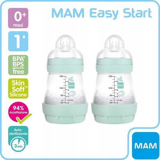 MAM Easy Start Αντι κολικούς μπιμπερό 160ml 0+