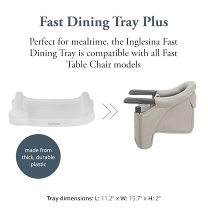 Inglesina Fast – grafika mocowania tacki do krzesełka