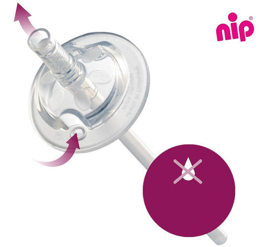 NIP Straw Cup kubek niekapek ze słomką 330 ml 12 m+ ŻYRAFY