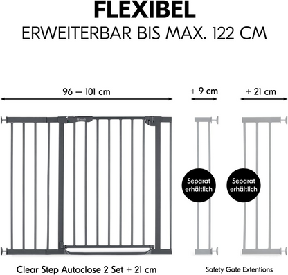HAUCK Clear Step barrière d’escalier installation sans perçage 96-101