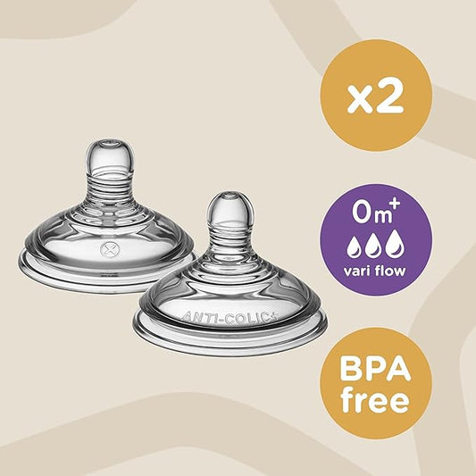 TOMMEE TIPPEE cumik 0m+ x2 VariFlow Closer to Nature