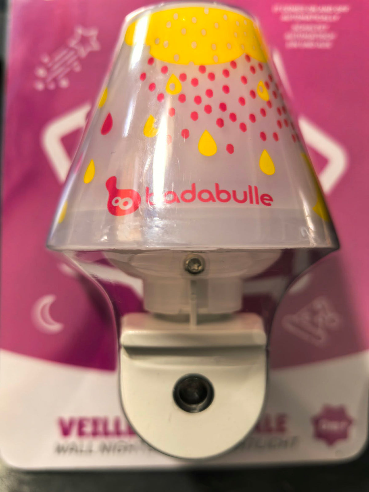 BADABULLE luz de presença LED para tomada, sensor de escuridão 7,5 x 11 cm