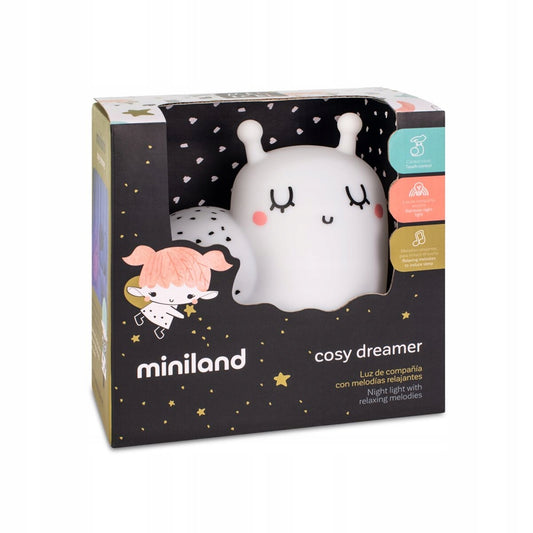 MINILAND Cosy Dreamer silikonowa lampka nocna ŚLIMAK 12,3 x 12,3 cm