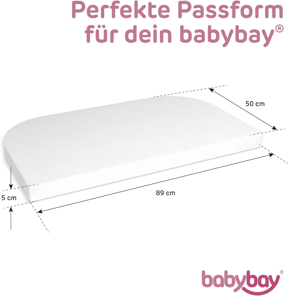 BABYBAY napínacia plachta z džerseja DELUXE 89x50 cm